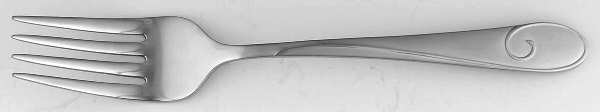 Ballet Ribbon-Matte (Stainless) Individual Salad Fork