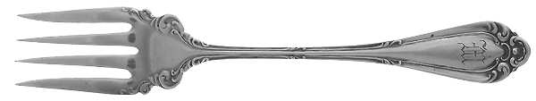 Astoria (Silverplate, 1898, Monograms) Dessert Fork