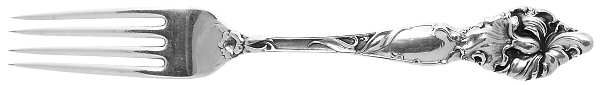 Floral Series (Sterling, Multi-Motif) Youth Fork