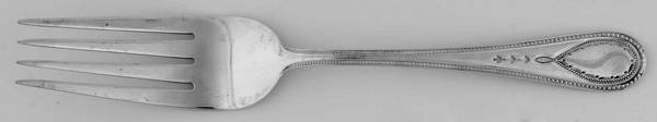 Hester Bateman (Sterling) Medium Solid Cold Meat Serving Fork