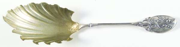 Lily (Sterling, 1870, Pierced Handle) Solid Macaroni Server
