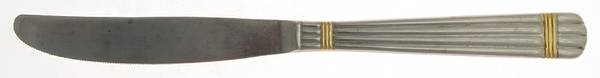Golden Apollo (Stn, Go Acc, Rib Front Only) Modern Solid Knife by Wallace Silver