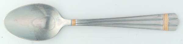 Golden Apollo (Stn, Go Acc, Rib Front Only) Teaspoon
