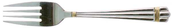 Golden Apollo (Stn, Go Acc, Rib Front Only) Individual Salad Fork