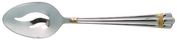 Golden Apollo (Stn, Go Acc, Rib Front Only) Pierced Tablespoon (Serving Spoon)