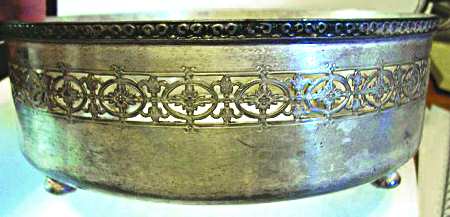 N12205 (Silverplate Hollowware) Round Plated Covered Casserole No Glass