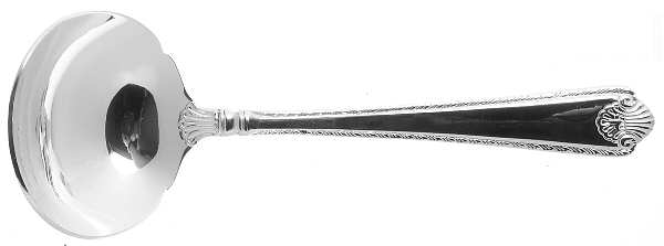 French Shell (Silverplate) Solid Gravy Ladle