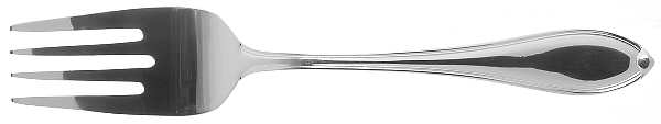 Royal Tip (Silverplate) Medium Solid Cold Meat Serving Fork by Wallace Silver