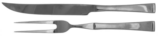 Julienne (Stainless) Large 2-Piece Roast Carving Set, Solid Piece