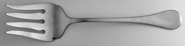 Picasso (Stainless) Medium Solid Cold Meat Serving Fork
