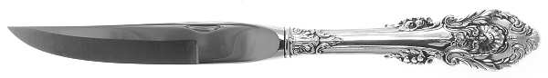 Golden Sir Christopher (Strlng, Gold) Individual Steak Knife w/Bevel Blade