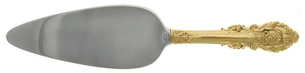 Golden Sir Christopher (Strlng, Gold) Pie Server with Stainless Blade by Wallace Silver
