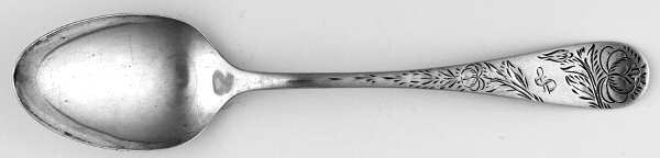 WAS161 (Sterling) Monogram Teaspoon