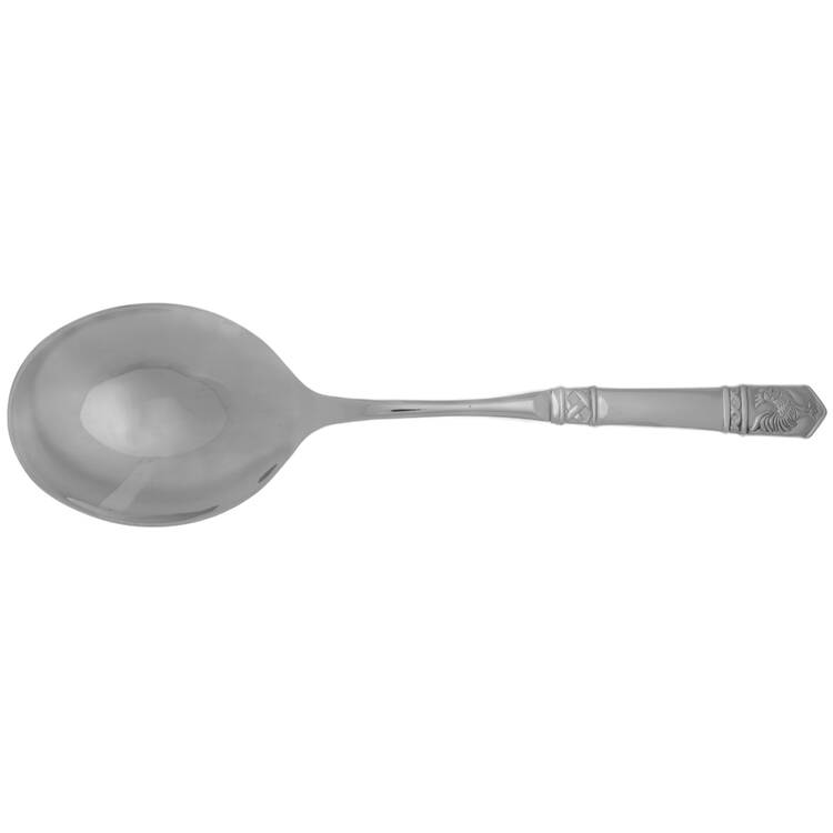 Rooster (Stainless) Casserole Spoon with Smooth Stainless Bowl HC