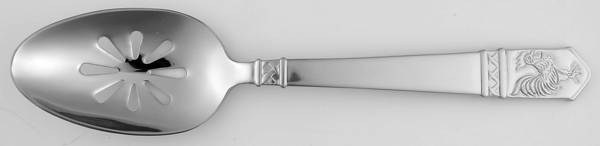Rooster (Stainless) Pierced Tablespoon (Serving Spoon)