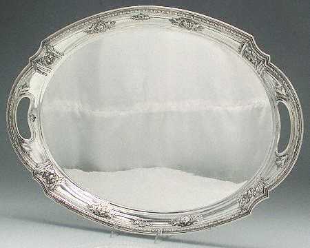 S9584 (Sterling, Hollowware) Large Waiter Tray