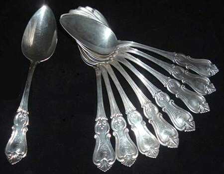 WHS32 (Sterling) Place/Oval Soup Spoon