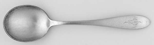 WAS166 (Silverplate) Round Bowl Soup Spoon (Gumbo)