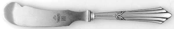 Fan-3(800 Sterling) Butter Spreader Hollow Hdl-Paddle/Stainless Blade