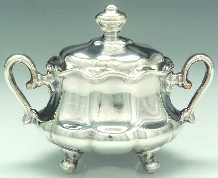 1401 (Silverplate, Hollowware) Sugar Bowl & Lid