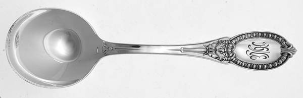 Mask (Sterling, 1889, No Monograms) Round Bowl Soup Spoon (Cream Soup)