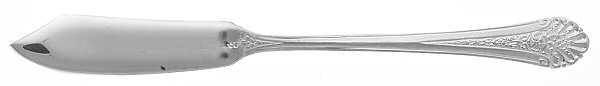 Royal Rose (Silverplate) Flat Handle Master Butter Knife by Wallace Silver