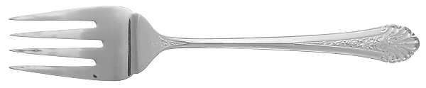Royal Rose (Silverplate) Medium Solid Cold Meat Serving Fork
