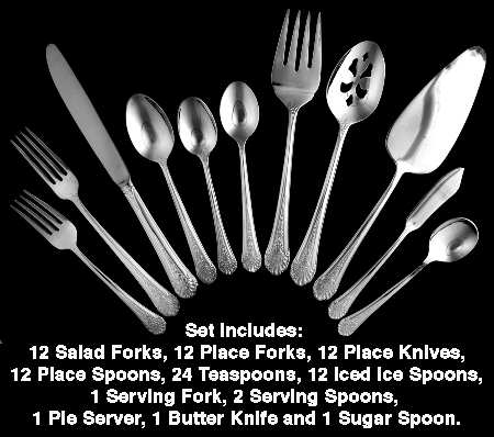 Royal Rose (Silverplate) 90 Piece Set