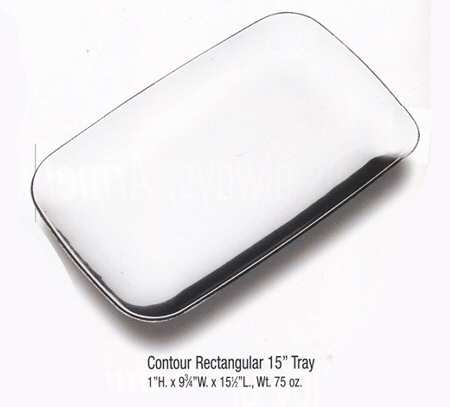 Contour (Armetale, Hollowware) 15" Rectangular Tray