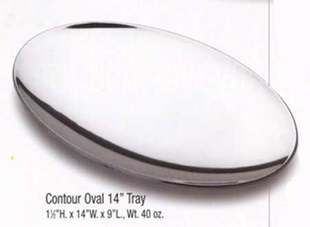 Contour (Armetale, Hollowware) 14" Oval Tray