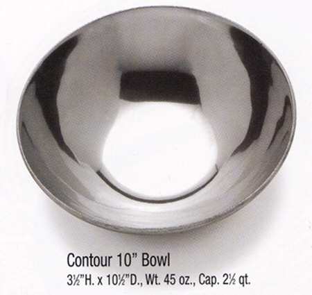 Contour (Armetale, Hollowware) 10" Round Bowl