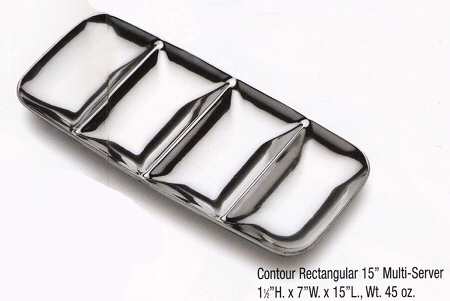 Contour (Armetale, Hollowware) 4 Part Relish Dish