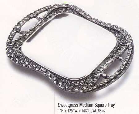 Sweetgrass (Armetale, Hollowware) 14" Square Tray
