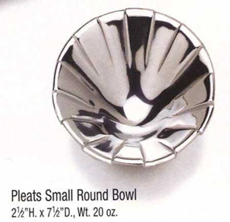Pleats (Armetale, Hollowware) 7" Round Bowl