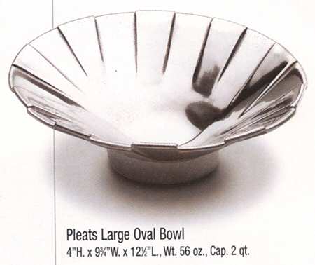 Pleats (Armetale, Hollowware) 12" Oval Bowl