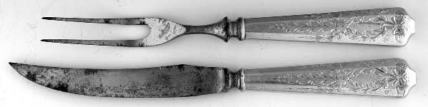 WSC45 (Sterling) 2-Pc Individual Bird Carving Set w/Silverplate Bld