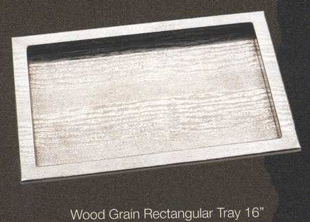 Wood Grain (Hollowware) 16" Rectangular Tray