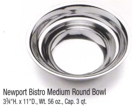 Newport Bistro (Armetale, Hollowware) 11" Round Bowl
