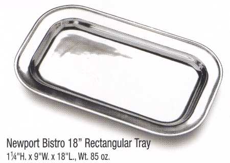 Newport Bistro (Armetale, Hollowware) 18" Rectangular Tray