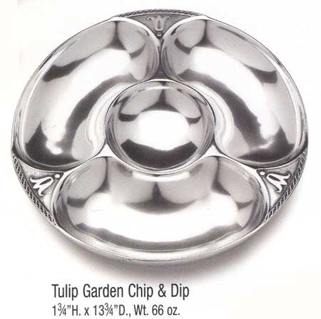 Tulip Garden (Armetale, Hollowware) 1 Piece Chip and Dip Set