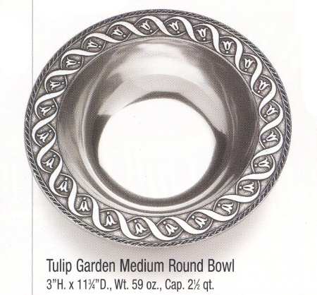 Tulip Garden (Armetale, Hollowware) 11" Round Serving Bowl