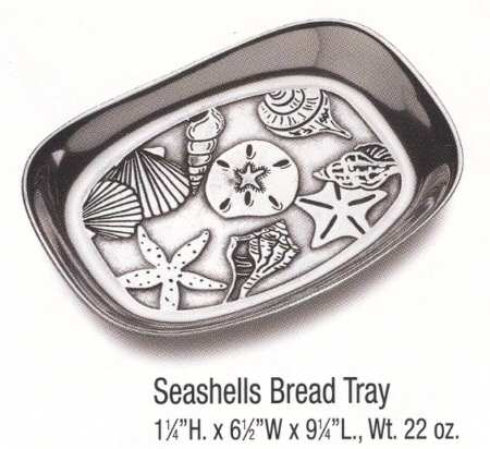 Seashells (Armetale, Hollowware) Bread Tray
