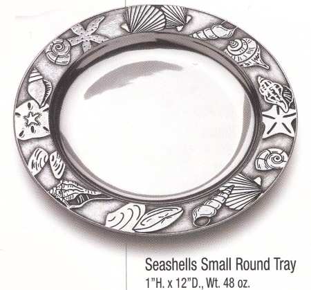Seashells (Armetale, Hollowware) 12" Round Tray
