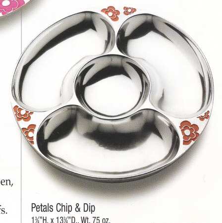 Petals (Armetale, Hollowware) 1 Piece Chip and Dip Set