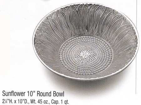 Sunflower (Armetale, Hollowware) 10" Round Bowl