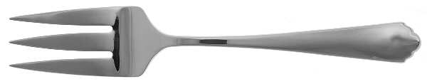 Canto (Stainless) Medium Solid Cold Meat Serving Fork by Wedgwood Silver