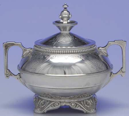 17 (Sterling, Hollowware) Sugar Bowl & Lid