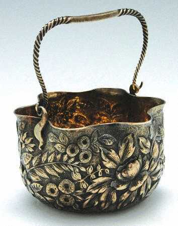 1543M (Sterling, Hollowware) Handled Open Sugar Basket