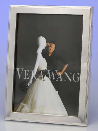 Step and Beveled (Metal, Hollowware) Frame-Holds 5" X 7" Picture