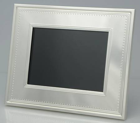 Grosgrain (Silverplate, Hollowware) Digital Picture Frame (With Adapter & Remote)